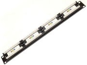 Патч-панель 19 24 порта RJ45 кат. 6 110 IDC SINELLS MFG-466110