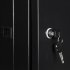 Шкаф настенный 19 6U, 600x450x368 мм, металлическая дверь, черный, GYDERS GDR-66045BM