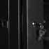 Шкаф настенный 19 6U, 600х600х368 мм стеклянная дверь, черный, GYDERS GDR-66060B