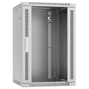 Cabeus SH-05F-18U60/35 Шкаф настенный 19" 18U 600x350x901mm (ШхГхВ) дверь стекло