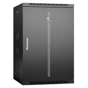 Cabeus SH-05F-18U60/35m-BK Шкаф настенный 19" 18U 600x350x901mm (ШхГхВ) дверь металл, черный