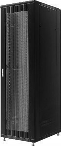 Шкаф напольный 19 37U 600x800x1863 мм GYDERS GDR-376080BP черный, перфорированные двери