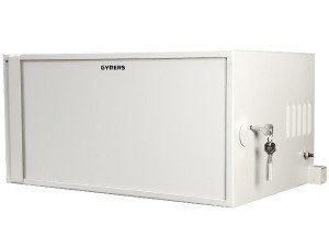 Шкаф антивандальный 19 9U 600х600х501 мм, металлическая дверь серый, GYDERS GDR-96060GA